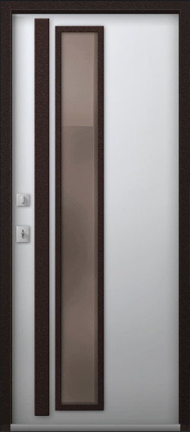 Товар Дверь Термо-14 Шоколад муар - Кашемир белый DIS007478