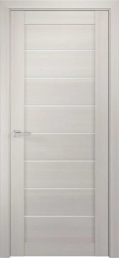 Межкомнатная дверь ЛУ-7 белёный дуб (стекло сатинат)