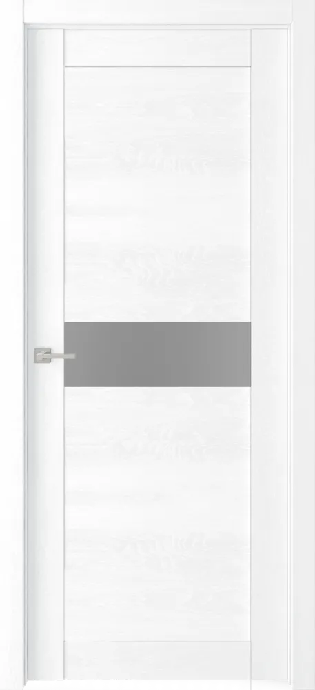 Межкомнатная дверь Легенда Велюкс 2 Ясень сноу Ясень сноу Стекло Сатинато графит
