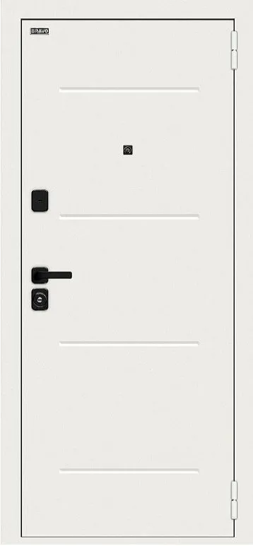 Товар Дверь Браво Аура/SBlack Шагрень белая/White Silk DIS007421