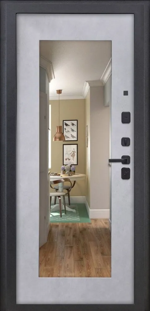 Товар Дверь ДвериПРО Термо серебро ФЛЗ-603 Бетон снежный DPRO228152